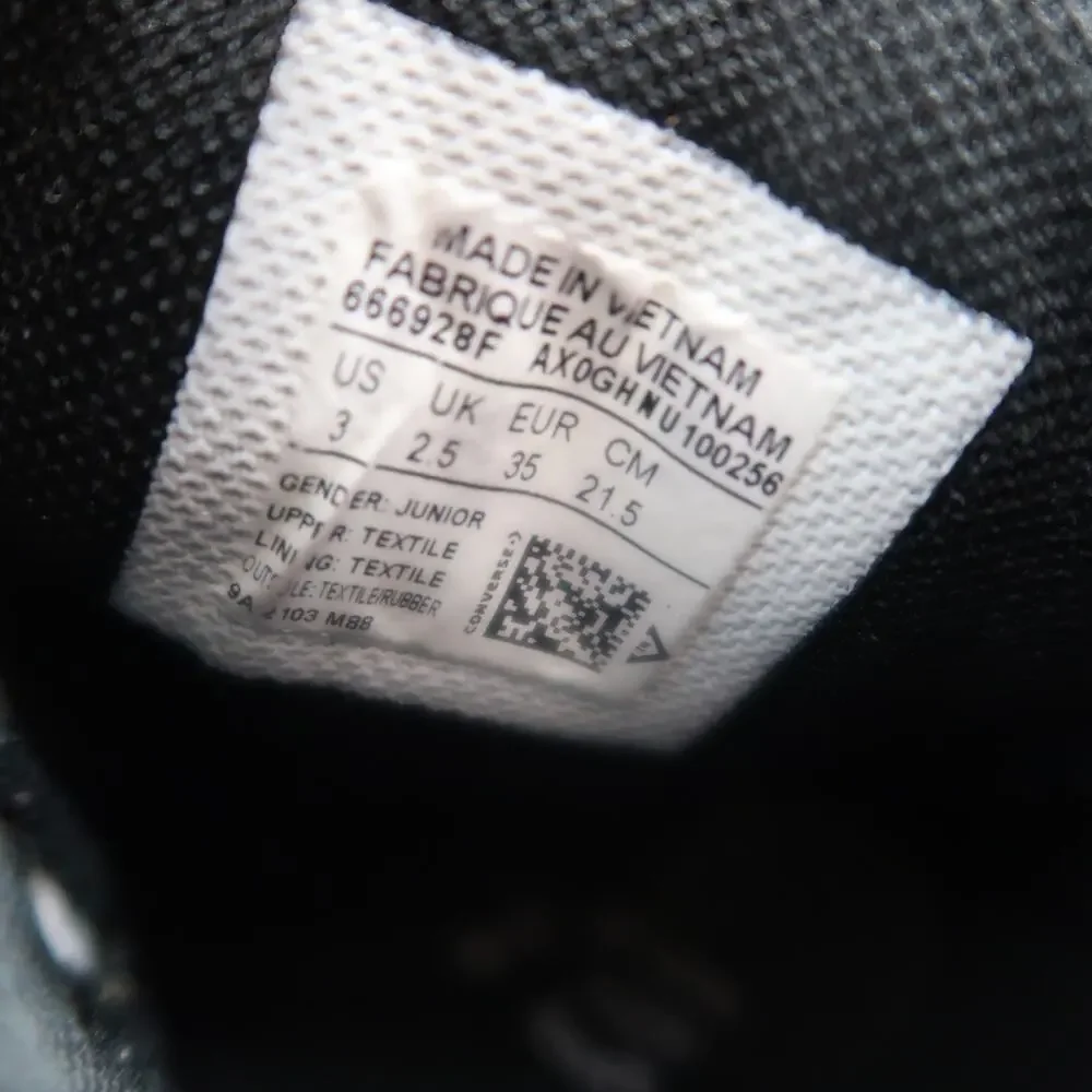 Converse Shoes Kids 3 Sneakers All Star Adjustable Double Strap Slip On Junior